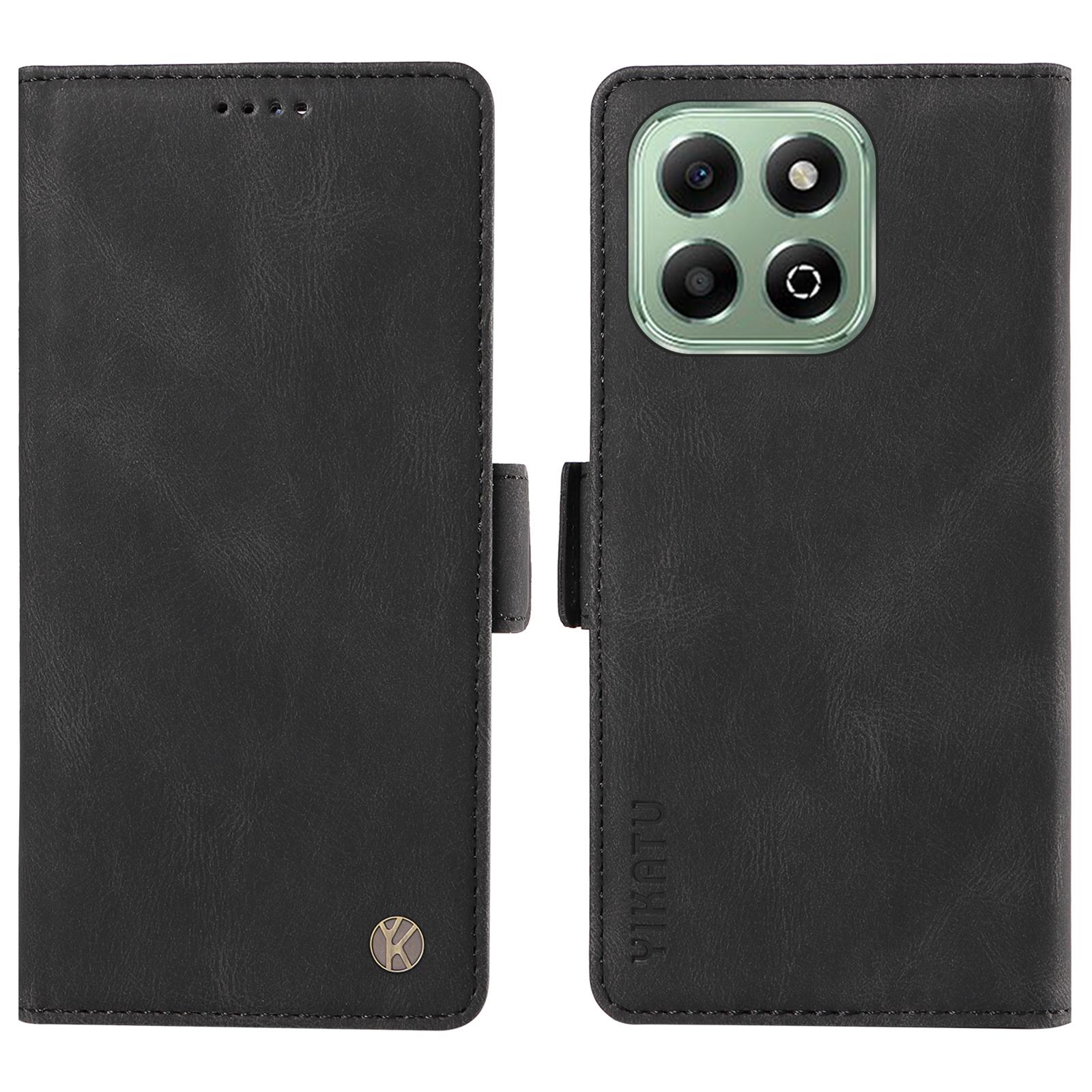 

YIKATU YK-005 For Honor X6c 4G/X6a 4G/X6b 4G/X5b/X5b Plus Case PU Leather Wallet Phone Cover Skin Touch Feeling E