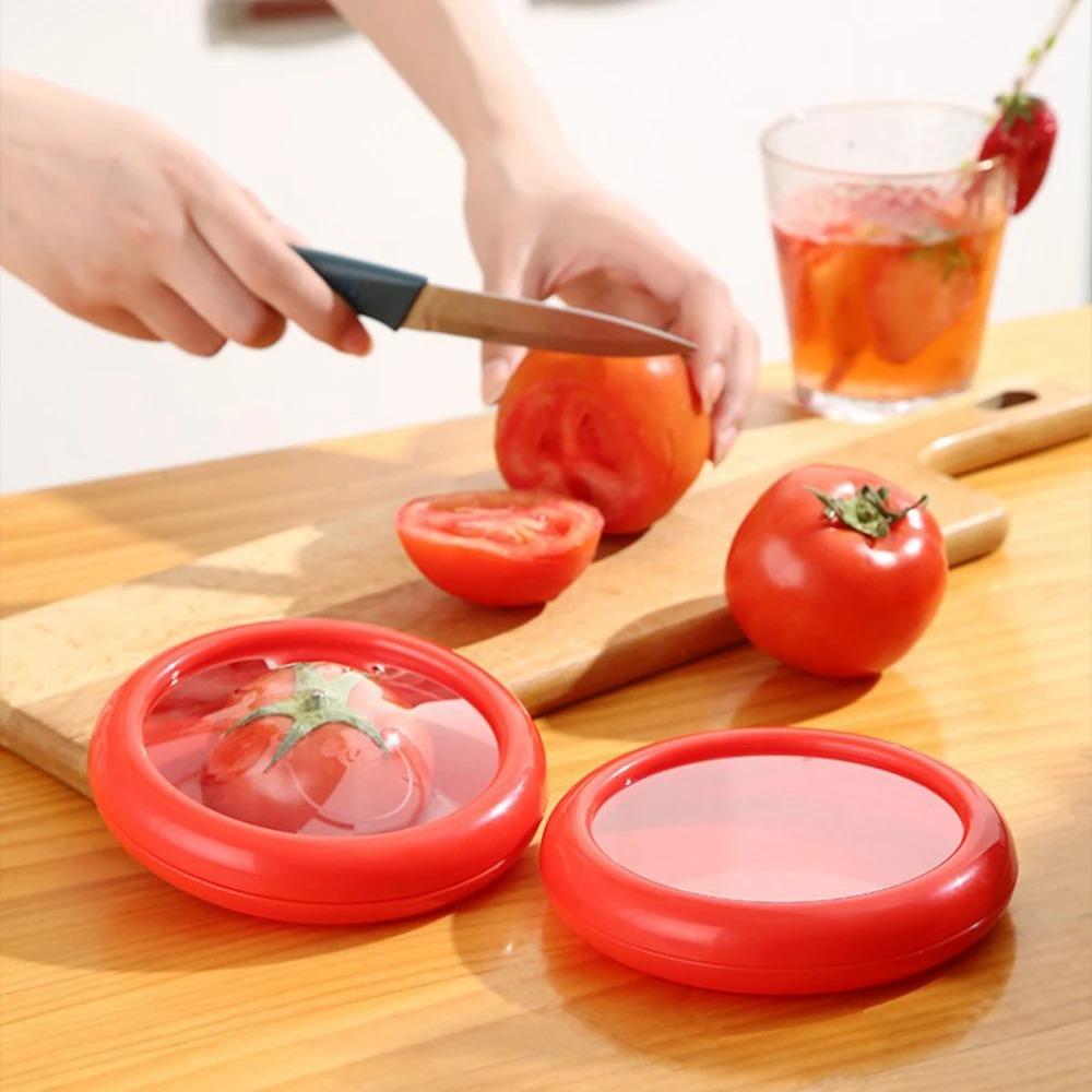 Fruit Preservation Box Silicone Film Food Boxes Sealed Mini Crisper Storage Refrigerator Onion Half Cut Refrigerated Organizer