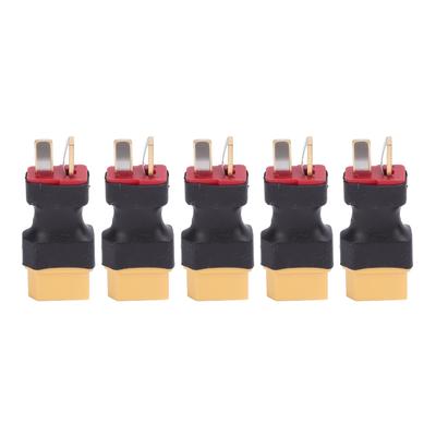 5PCS XT60 To T Plug Connector Battery To Charger ESC Male Port Conversion Adapter for RC Car