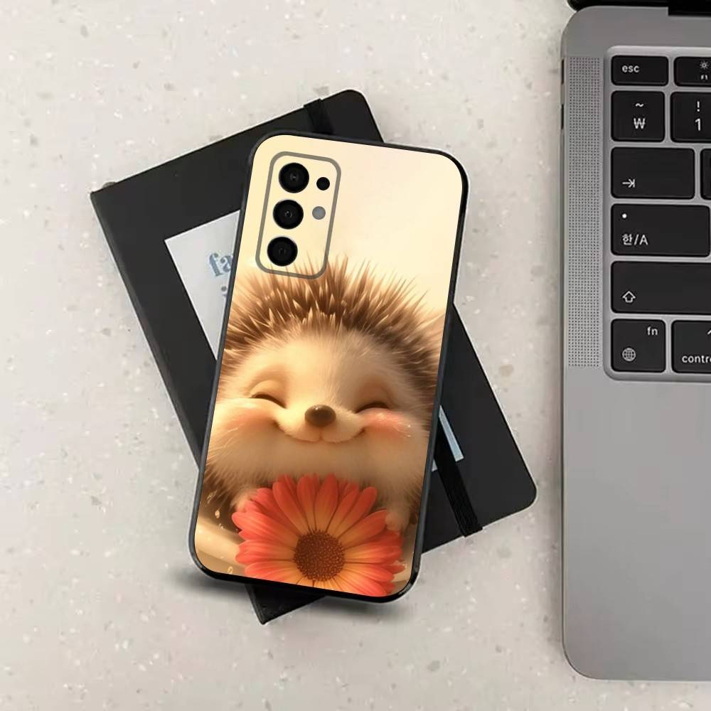 

Hedgehog Cute Animal For Samsung Galaxy A53,31,52,72,41,Note,J7,8,9,5G,22,73,32,71, Soft Black Silicone Case SamsungA32 5G