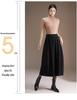 Stylish Elastic Waist Women's Winter 2025 Korean Slimming Casual Mid-Length Skirt