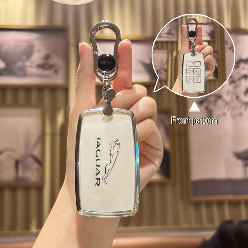 Jaguar XFL/XEL/F-Pace/F-Type/E-Pace/XE Stylish Key Cover with Buckle for Women