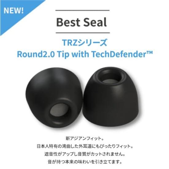Comply Asian 1 Pair with Tech Defender Guards Comfortable and TRZ-400 (New Fit) Earbuds, Large, [Noise Reduction, Fit, Anti-Slip]