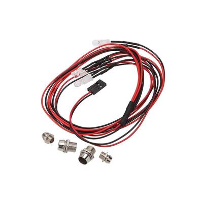 [Generic] 4-Pack 5mm/3mm Night LED Headlights for RC 1:10 On-Road Car (2 White, 2 Red)