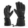 Waterproof Touchscreen Ski Gloves for Phone Finger Style Size L - Black