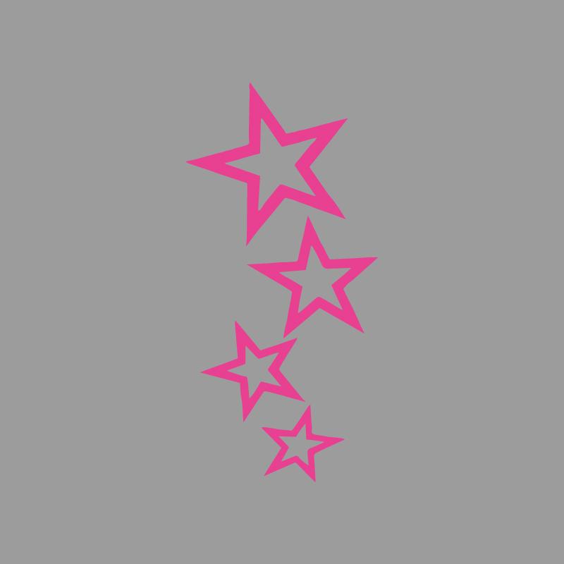 Four-Star Tail Spray Decals And Bumper Creativeandfunny Stickers For Cartoon Fansandloverhigh Quality For Car Trucks Motorcycles