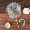 Antique Sle Round Fan Handicrt Dance Costume Qipao Special Ape Suzhou Embroidery F Transparent Double Sided Fan