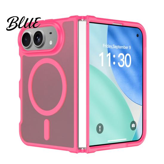 Clear Protective Case for IPhone Magnetic Matte Phone iPhone 2026 New, Full Hinge Non Slip Grip Protection, Not Yellowing Military-Grade Drop