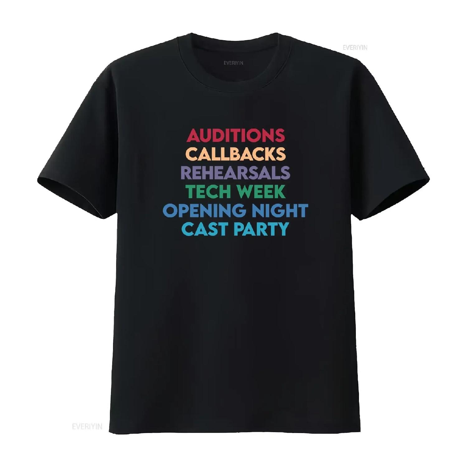 

Theater Life T Shirt Thank You Five Director Actor Actress s Theatre Kid Musical Stage Crew Tech Week vintage Washed Stretched XXXXXL чорний