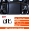 For Ford Expedition 2007-2014 Real Carbon Fiber Stickers Centre Radio AC CD Gear Shift Door Panel Car Accessories Decorative