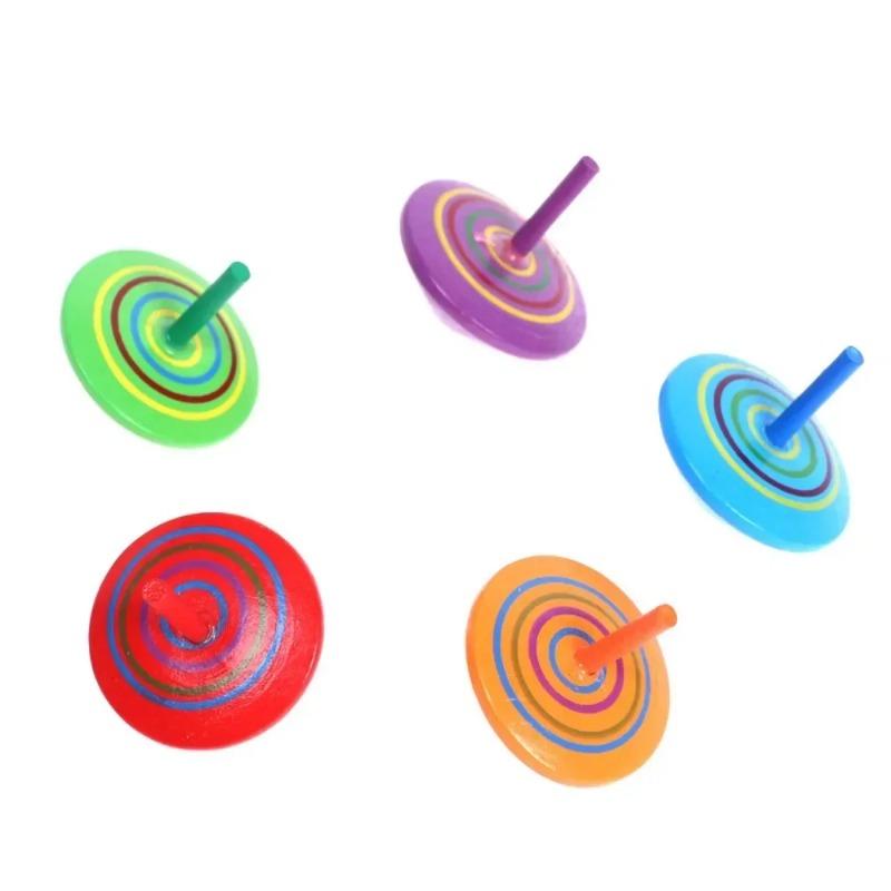 Fun Wooden Spinning Tops for Children’s Party Gifts  Birthday Carnival Gift Souvenirs Back-to-school Classroom Rewards