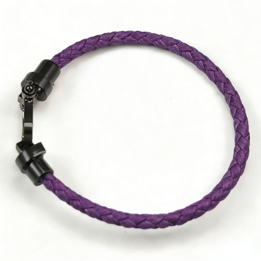 European and American Fashion U-shaped Bracelets Multi-color Braided Leather Rope Magnet Buckle Horseshoe Bracelet Personality Trend