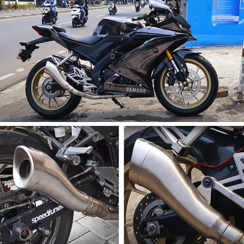 51mm Modified Motorcycle Exhaust Muffler For MT07 S1000RR Z650 R1 R3 R6 CBR300 R7 Z400 CBR650
