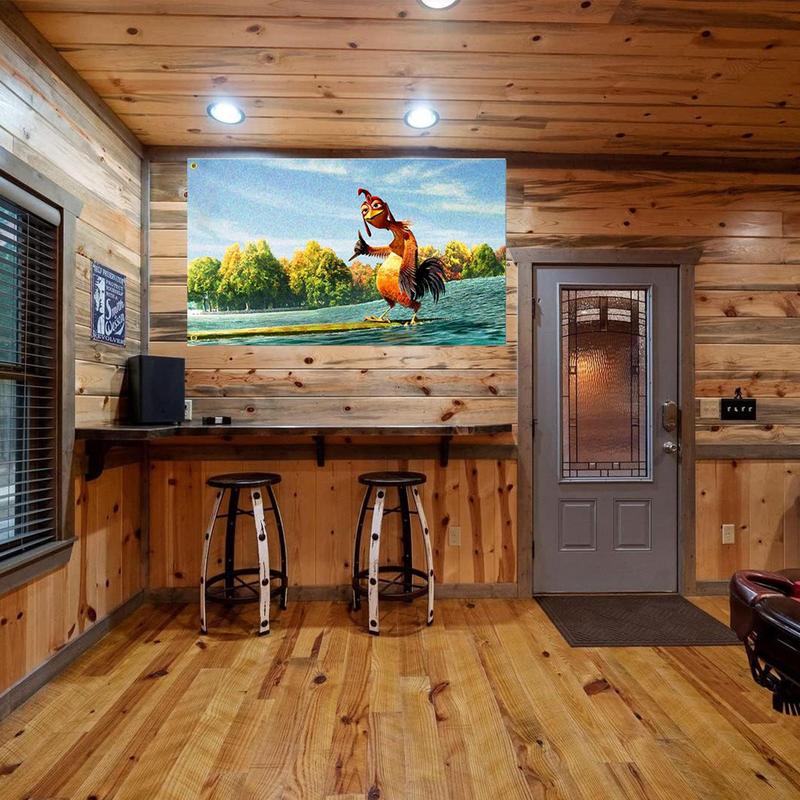 Chicken Joe Tapestry Outdoor Garden Chicken Flag Wall Art Decor Decorative Chicken Jie Wall Tapestry Bedroom Home Decor 90X150cm