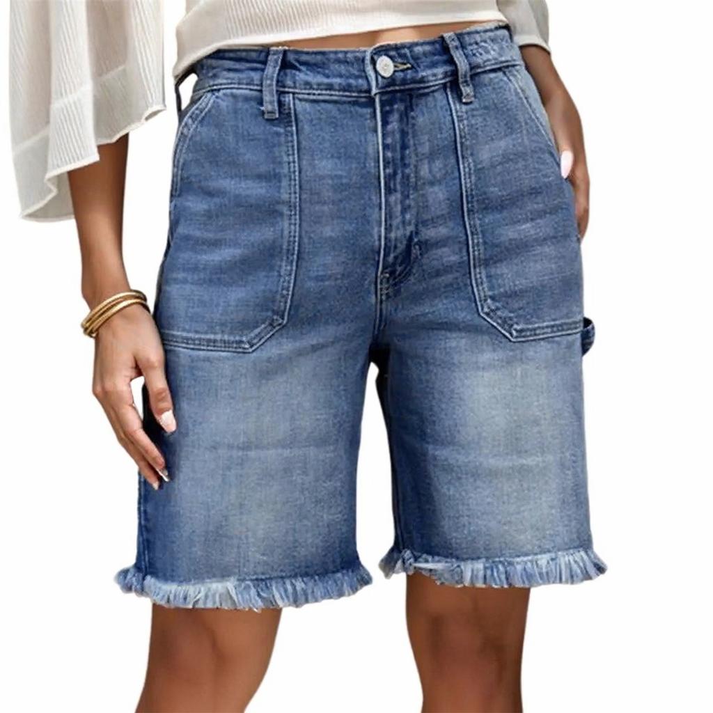 Women's Denim Classic Versatile High Waist Fashionable Shorts