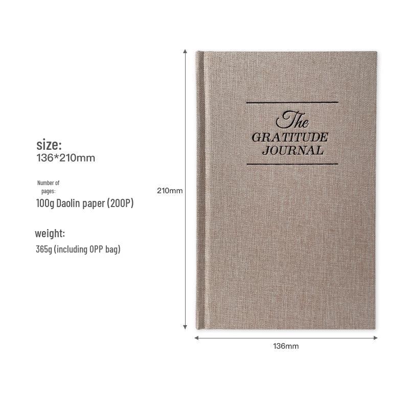 5-Minute Gratitude Journal: Hardcover Daily Agenda & Notebook