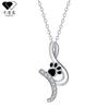 Kamanqi Jewelry Fashion Cute Pet Paw Print Pendant Necklace - Women's High-end