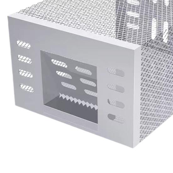 Piège à souris automatique à cycle continu, grand piège à rats réutilisable en acier inoxydable, haute sensibilité, conception coulissante à porte unique, ménage efficace