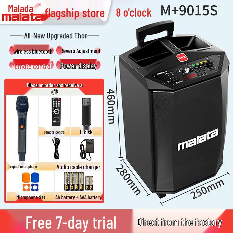 Malata 9015S Portable Bluetooth Karaoke Speaker (CN Version)
