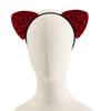 Leopard Print Cats Ear Headband for Casual and Formal Plush Anime Ear Hairband Roleplay Props Hairband for Adult Kids