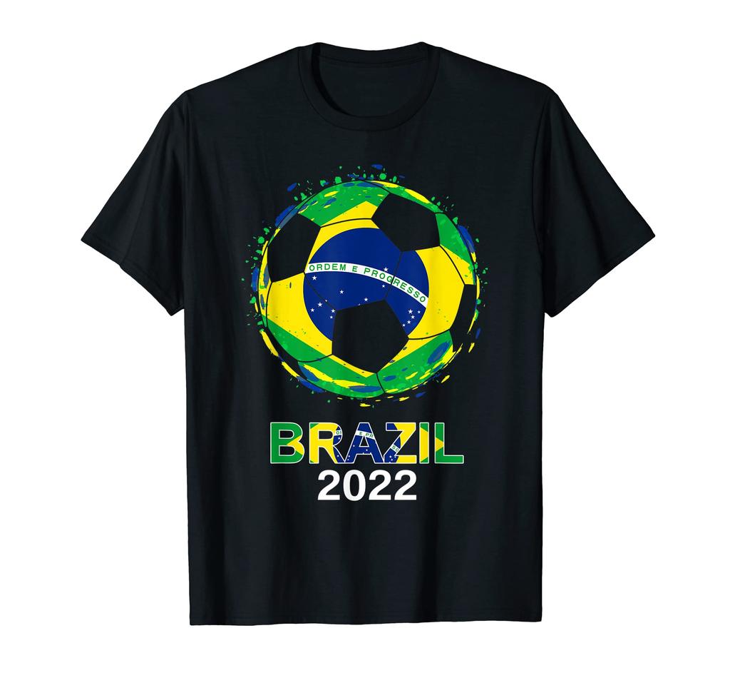 Brazil 2022 National Football Team Soccer Brazilian Fan 100 Cotton TShirt Men Women Short Sleeve T Shirt Tees For Fans Gift