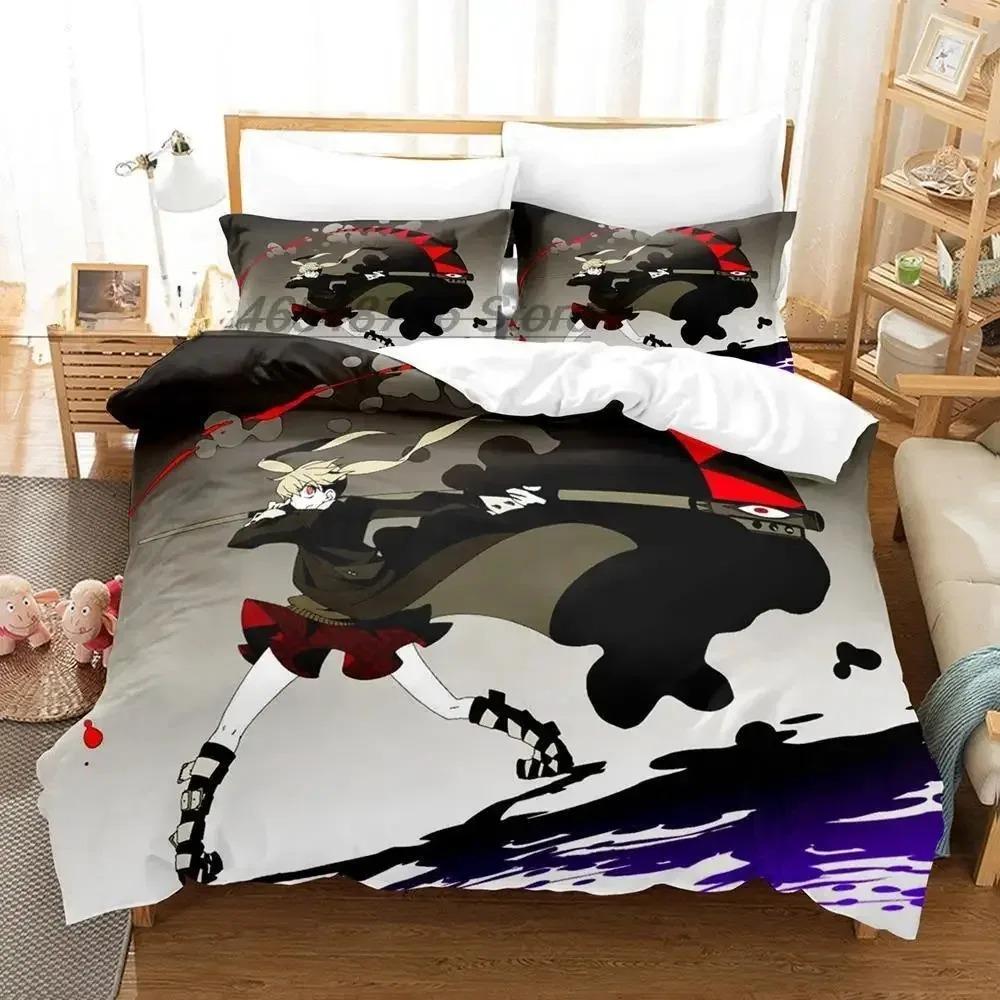 Soul Eater Bedding Set Single Twin Full Queen King Size Bed Set Adult Kid Bedroom Duvet Cover Sets 3D Print Anime Bed Sheet Sets
