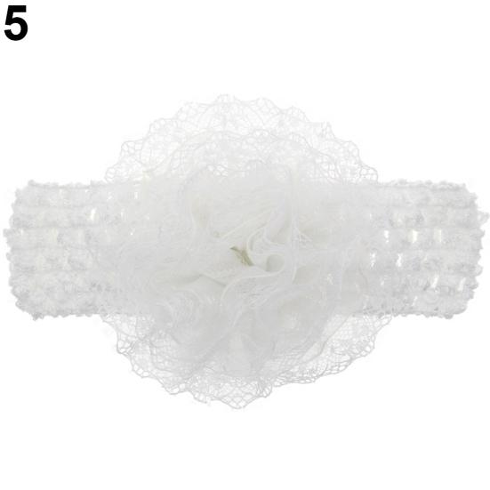 Roztomilé děti Holčička Batole Krajka Květinová čelenka Elastická čelenka do vlasů