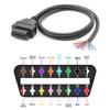 Cablu prelungitor universal OBD OBD2 cu 16 pini mamă pentru DIY, conector extins OBD 2 pentru instrumente de diagnosticare auto, scanner OBD2