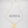Stainless Steel Gold Silver Family Pendant Necklace Couple Necklace