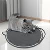 Portable Round Cat Scratcher Woven Cotton Rope Pet Rest Mat Durable and Scratch Resistant with Ball Cat Toys Kitten Supplies