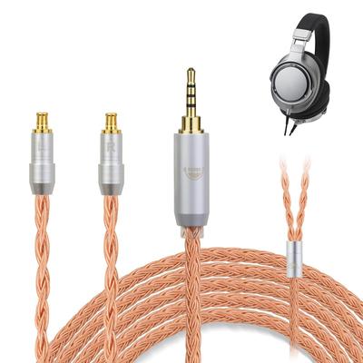 Okcsc ZT16 A2DC Headphone Cable Replacement Cable for Earphones and Headphones 16 Core Pure Copper For Compatible with Length Re-Cable Audio-Technica