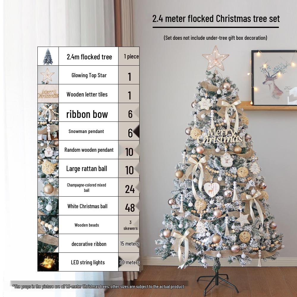 Luminous White Christmas Tree Set 2025: DIY High-End Decoration for Your Living Room