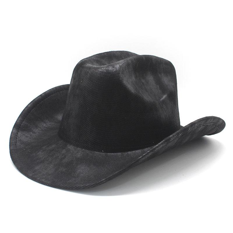 Cracked Light Board Top Western Cowboy Hat Festival Stage Performance Top Hat Trendy Jazz Hat