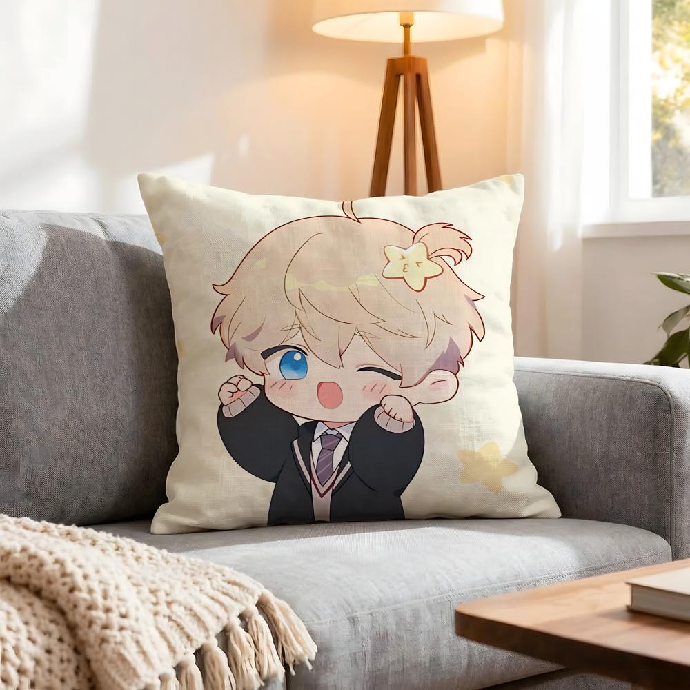 Game Love And Deepspace Cushion Cover 1Pcs Decorative Covers Soft Cushion Case For Sofa Couch Decor 40X40 45X45 Pillowcases