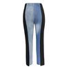 Women's New Style Spliced Denim Pants, Stretchy, Slim-fit, High-waisted, Skinny Jeans, Straight-leg Jeans