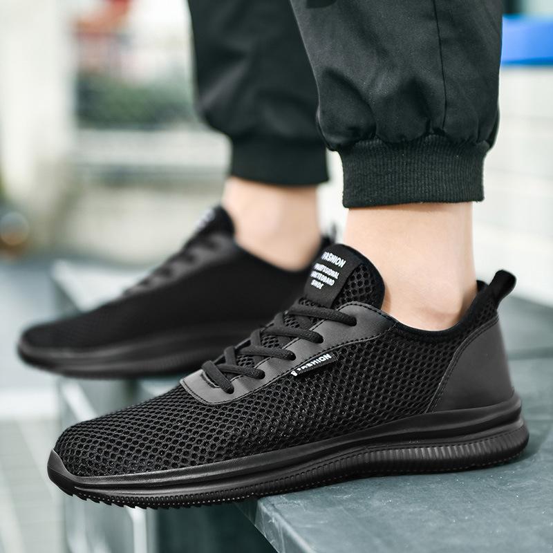 Large Size Men's Shoes Spring and Summer Mesh Shoes New Sports Shoes Mesh Casual Shoes Mesh Shoes Low Top Running Shoes Travel