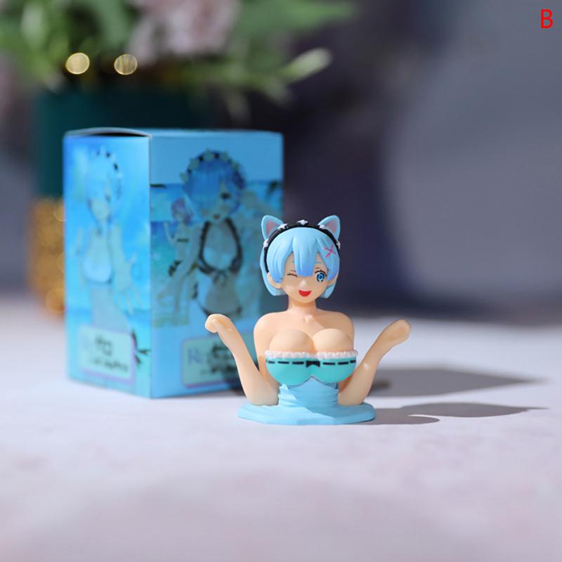 Cute Chest Shaking Girls Car Ornaments Cartoon Kawaii Car Dashboard Accessories Boutique Pink Anime Car Accessories Interior