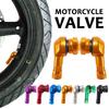 1Pc 90 Degree Cnc Motorcycle Tire Valve Stems 17Mm Universal Cnc Aluminum Tubeless Valve Stems 10 Color Valve Caps