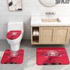 Franxx Collage 3Pcs Flannel Toilet Mat Set Bathroom Rug Bath Carpet Non Slip Home Decor Toilet 3 Pcs Bathroom Textile Set