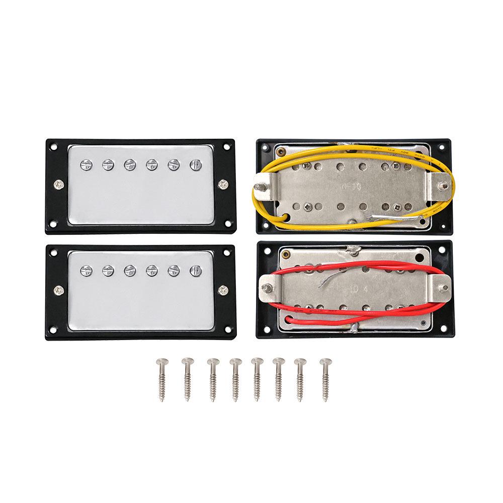 Chrome and Gold-Plated Dual Humbucker Pickups for LP Electric Guitar