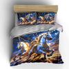 Fantasy Horse Riding Art Set Soft Comfortable Duvet Cover Bedding Set Included 1*Duvet Cover & 2*Pillowcases, Gift