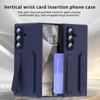 With Credit Card Slot Multifunctional Kicktand Wrist Strap Folding Case For Samsung Z Fold 7 Fold7 Galaxy Z Fold 6 5 4 Cover