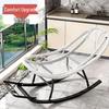 Rattan Recliner Rocking Chair for Elderly - Cozy Balcony Nap Sofa