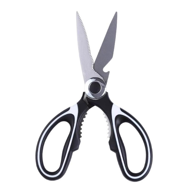 Stainless Steel Multi-Purpose Kitchen Scissors: Heavy-Duty for Cutting Fish, Chicken, Duck, Vegetables, and Bones