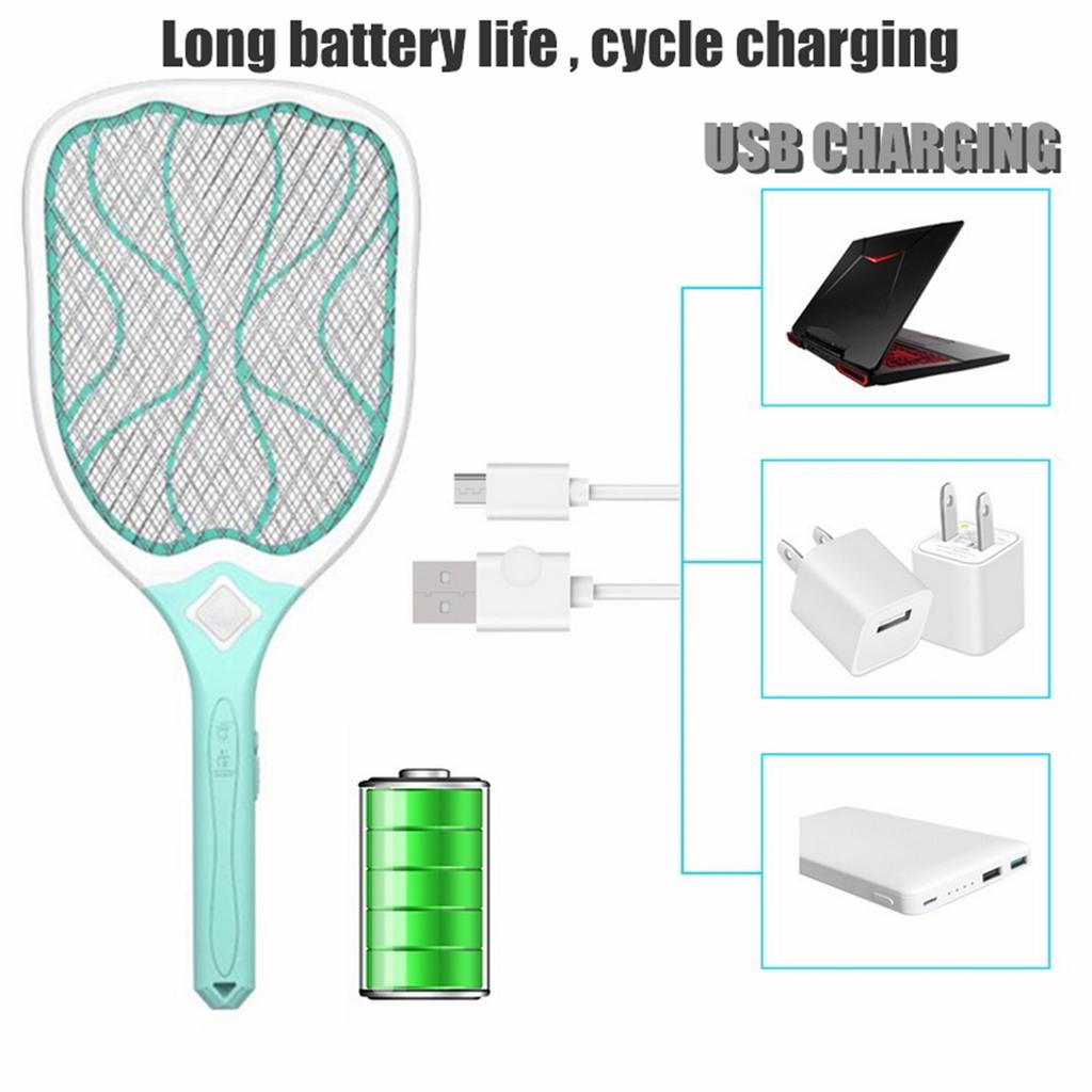 Buy Electronic Bug Zapper Racket Mosquito Fly Swatter Wasp Pest