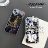Black Clover Phone Case Tempered Glass For Iphone 14 13 12 11 Pro Mini XS MAX 14Plus X XS XR Fundas