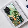 Tropical Green Plant Print Phone Case for Samsung Galaxy Galaxy S26 S25 S24 S23 Ultra  S22 Ultra S20 Ultra 56 A72 A73 5G
