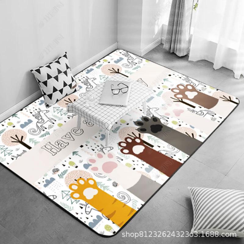 

Милый мультяшный ковер для детской комнаты с противоскользящим покрытием: Идеально для спален, гостиных или детских садов. 80x120 cm