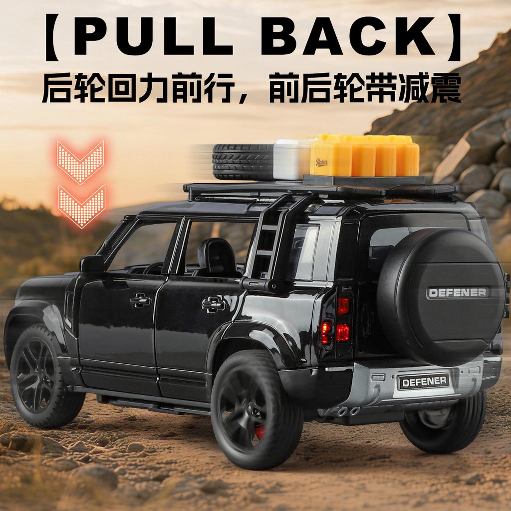 1:24 Defender 110 Suv Model Car Toy Alloy Diecast Metal Car Model With Removable Tools Off Road Vehicle For Toys Gift