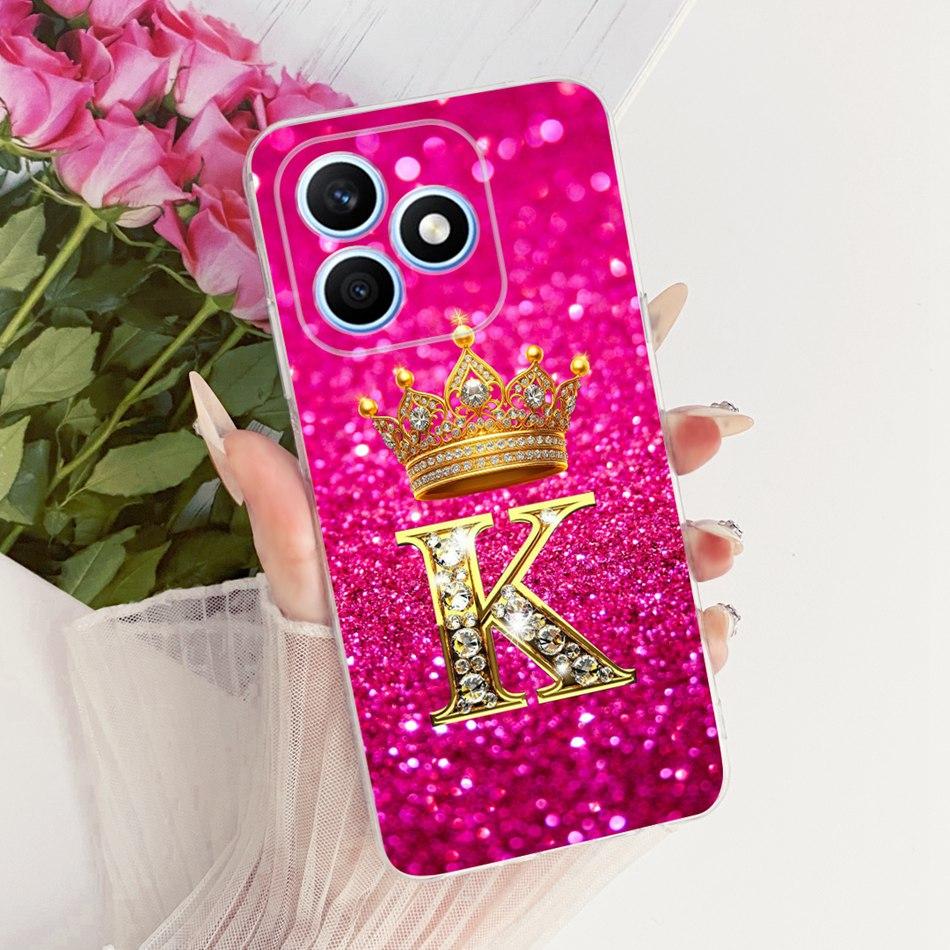 For Honor X8d 2026 Fashion Crown Letter Phone Case For Honor X8D 4G Soft Silicone TPU Cases